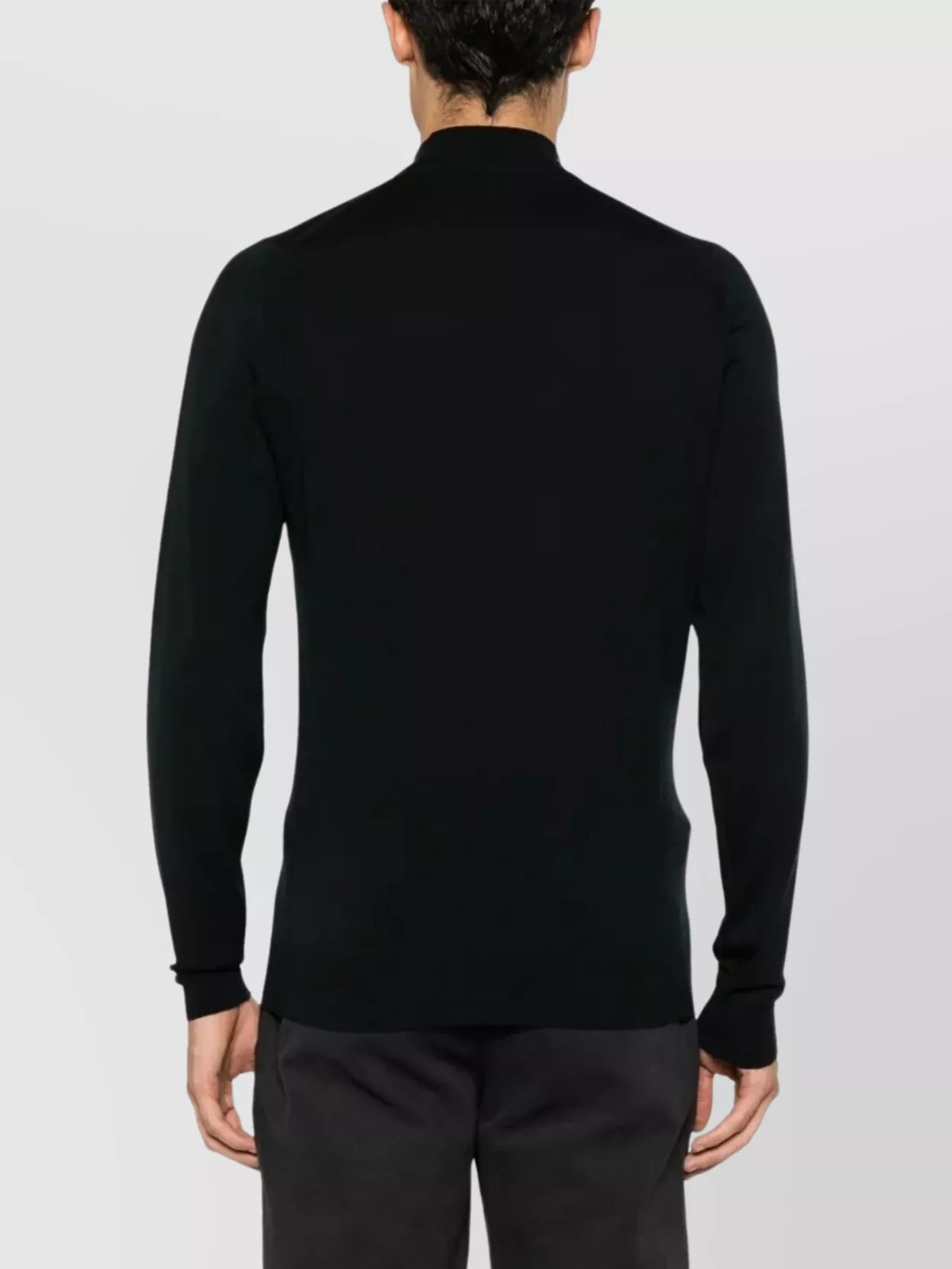 John Smedley Mock Neck Sweater Long Sleeves