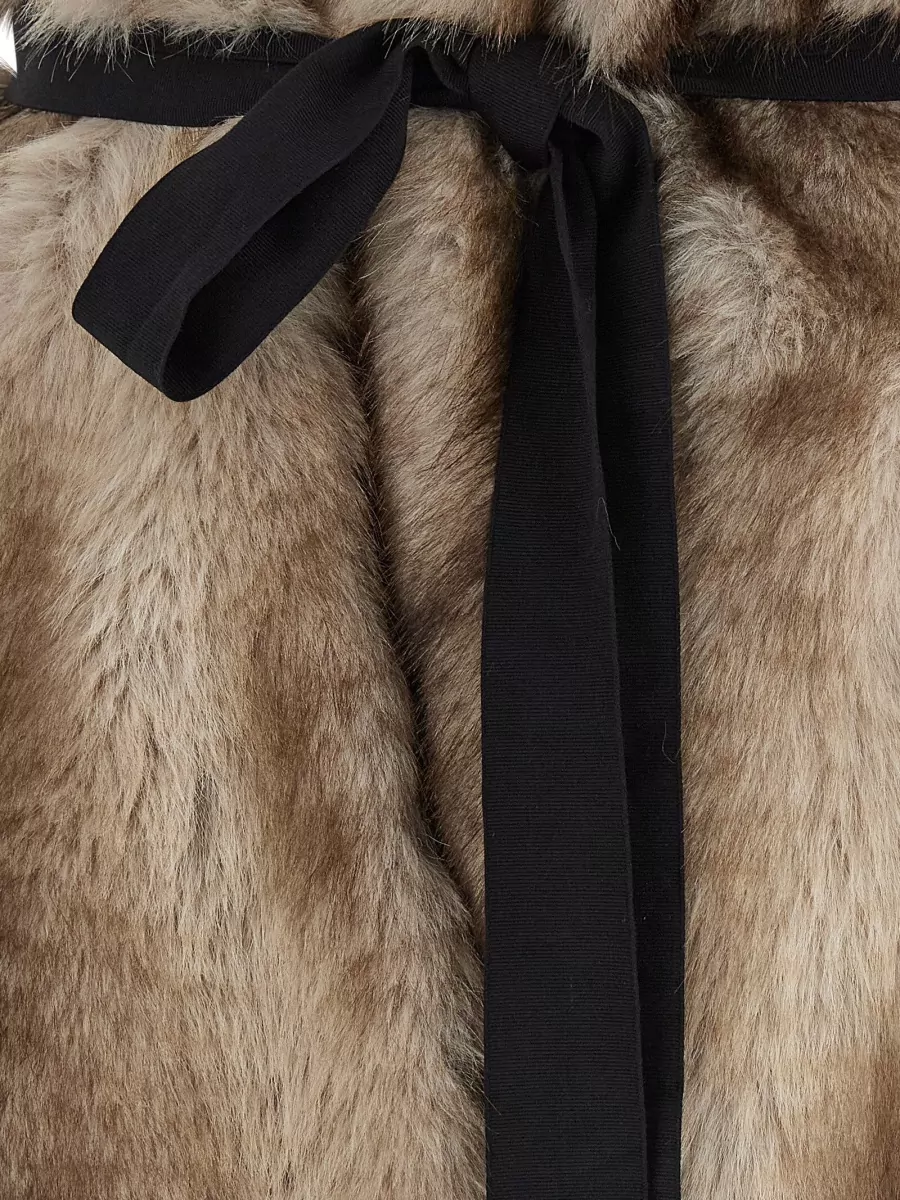 Nude Faux Fur Stole