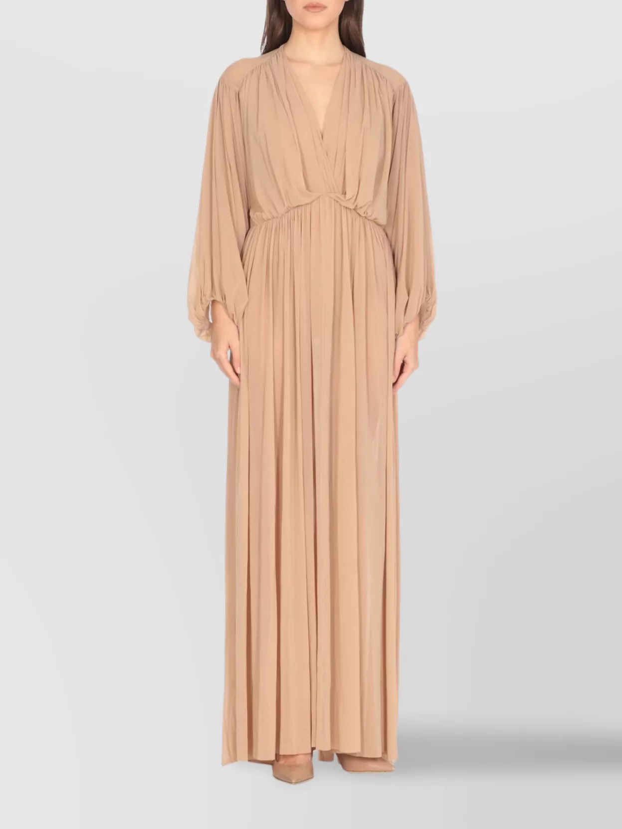 Philosophy Tulle V-Neck Flared Hem Dress