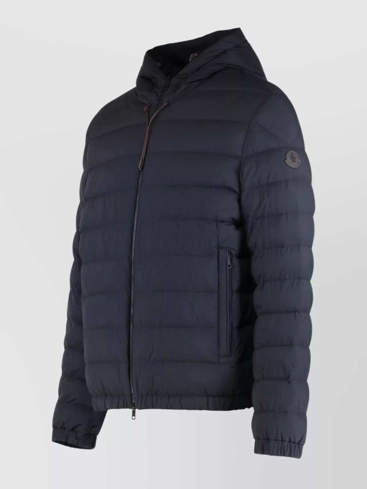 Moncler Guerand Reversible Short Down Jacket With Hood In Blue