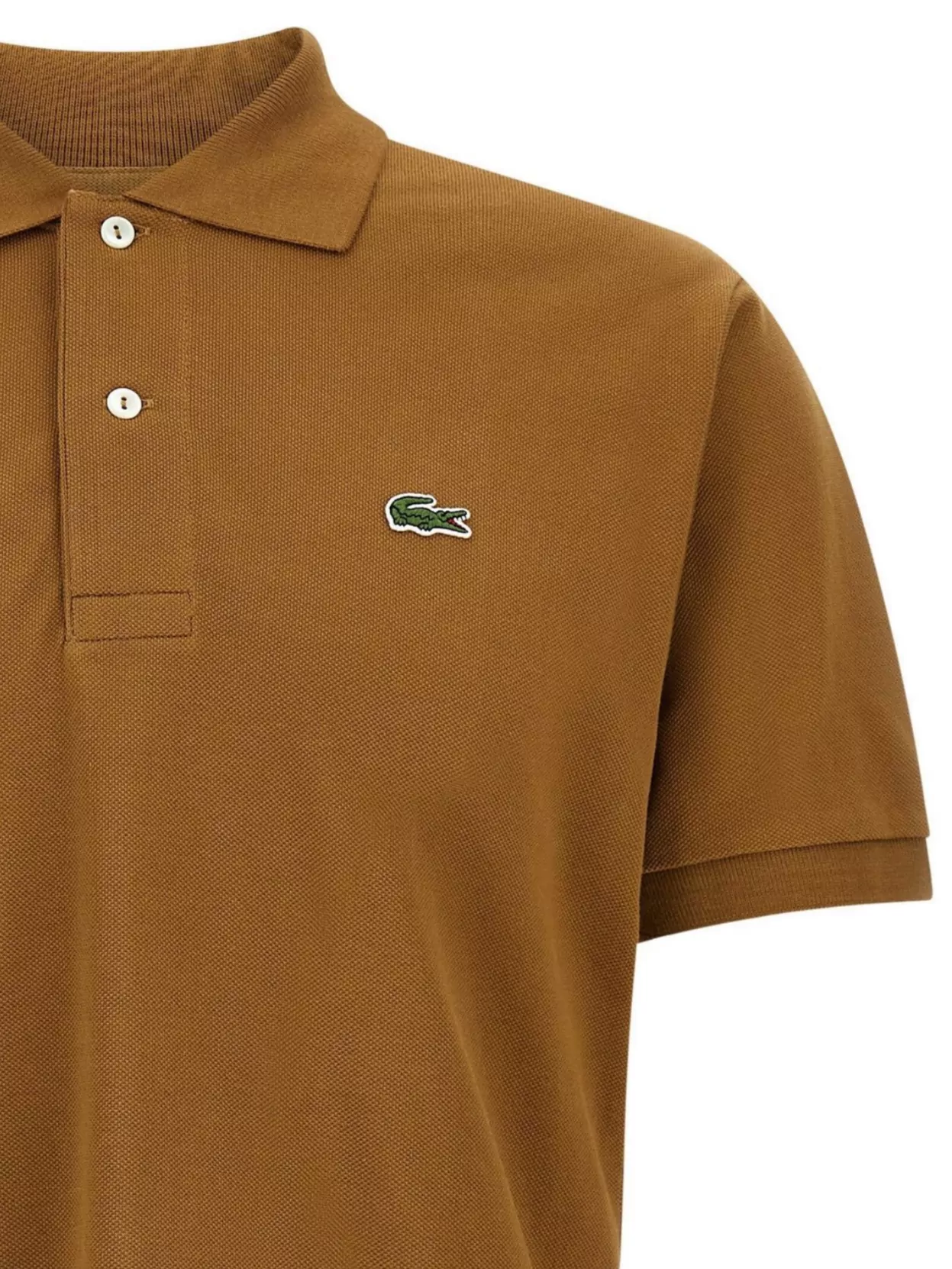 Lacoste Polo Shirt With Logo Patch And Collar