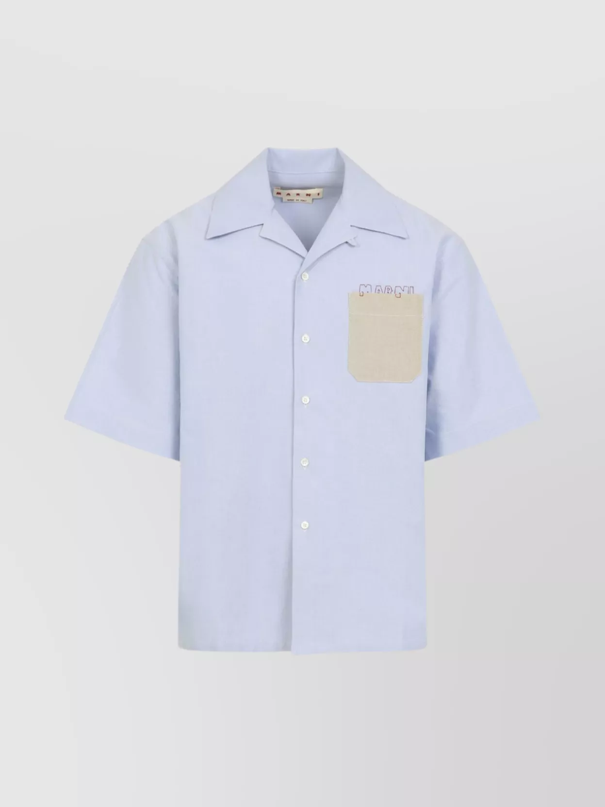 Marni Short-Sleeved Bowling Shirt Chest Pocket