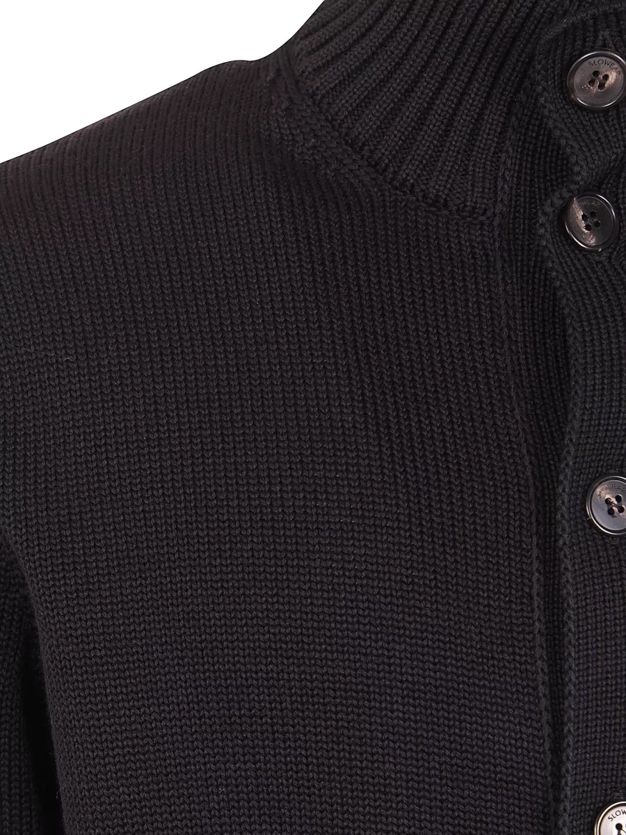 Zanone Wool Turtleneck Cardigan