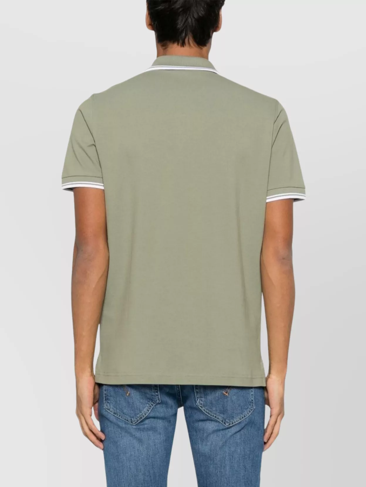 Fay Polo Collar With Short Side Slits