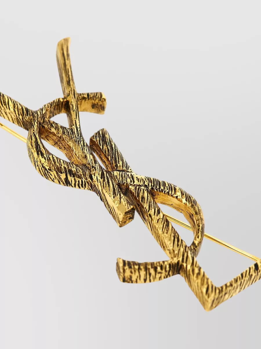 Saint Laurent Monogram Brooch