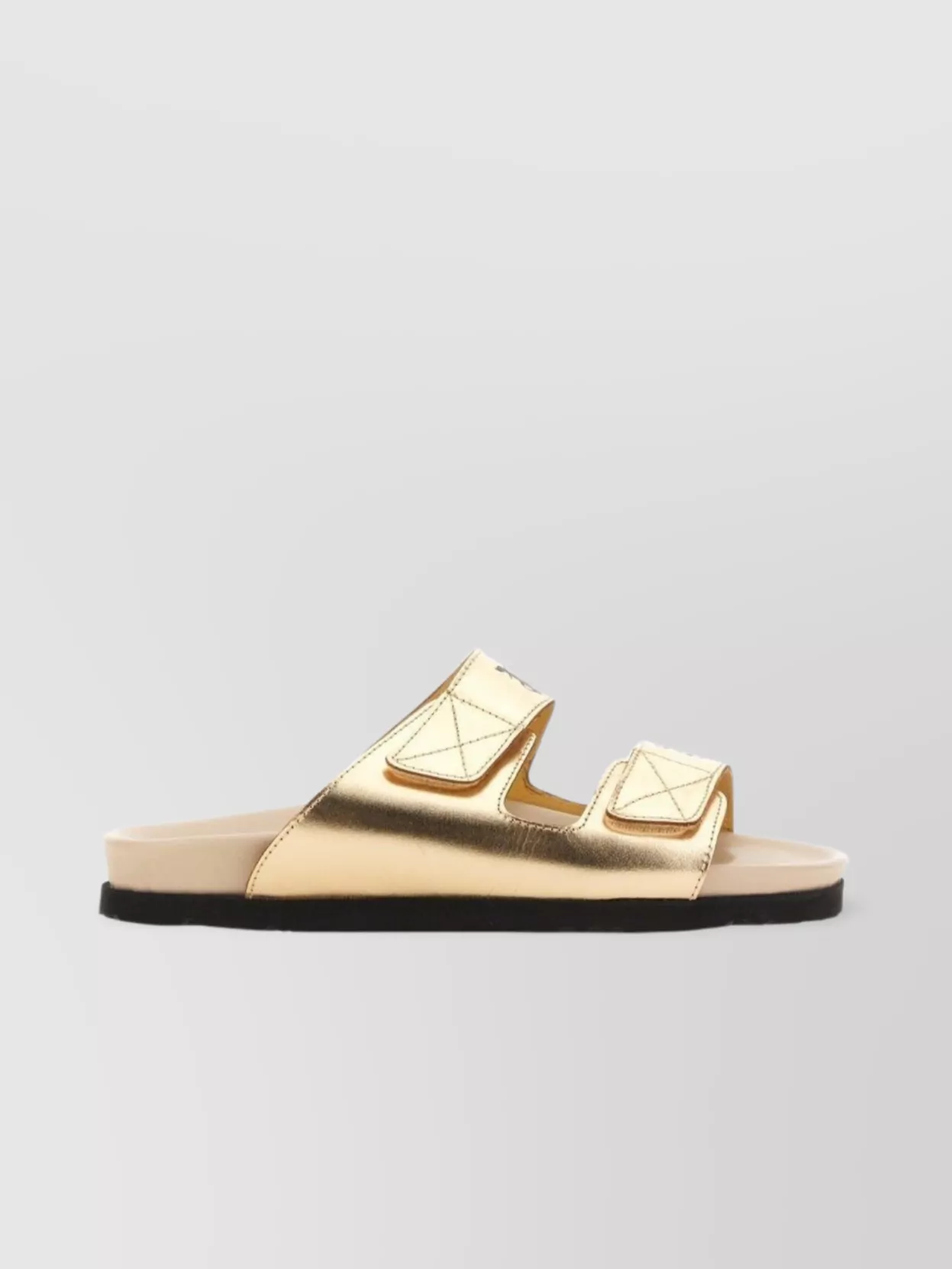 Palm Angels Leather Logo Sandals