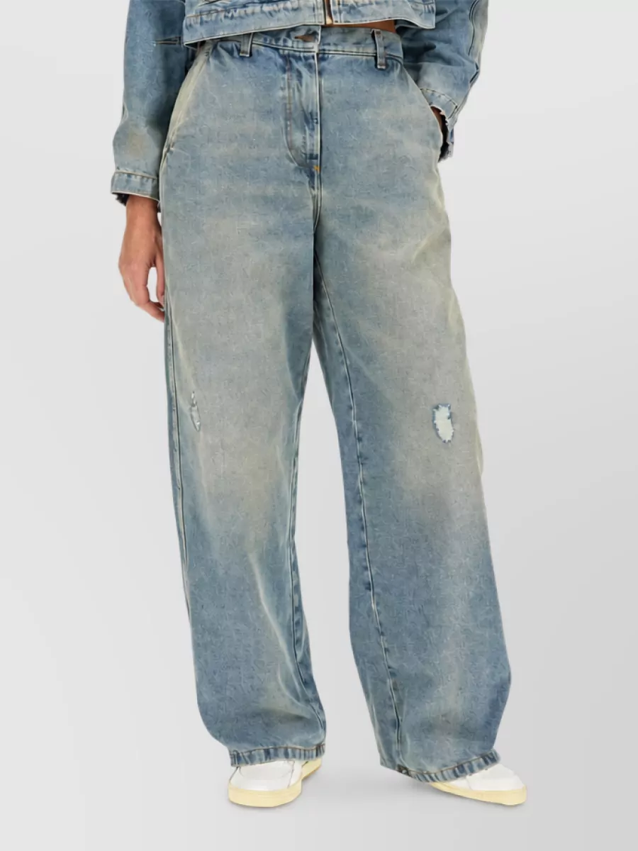 Palm Angels cropped denim jacket
