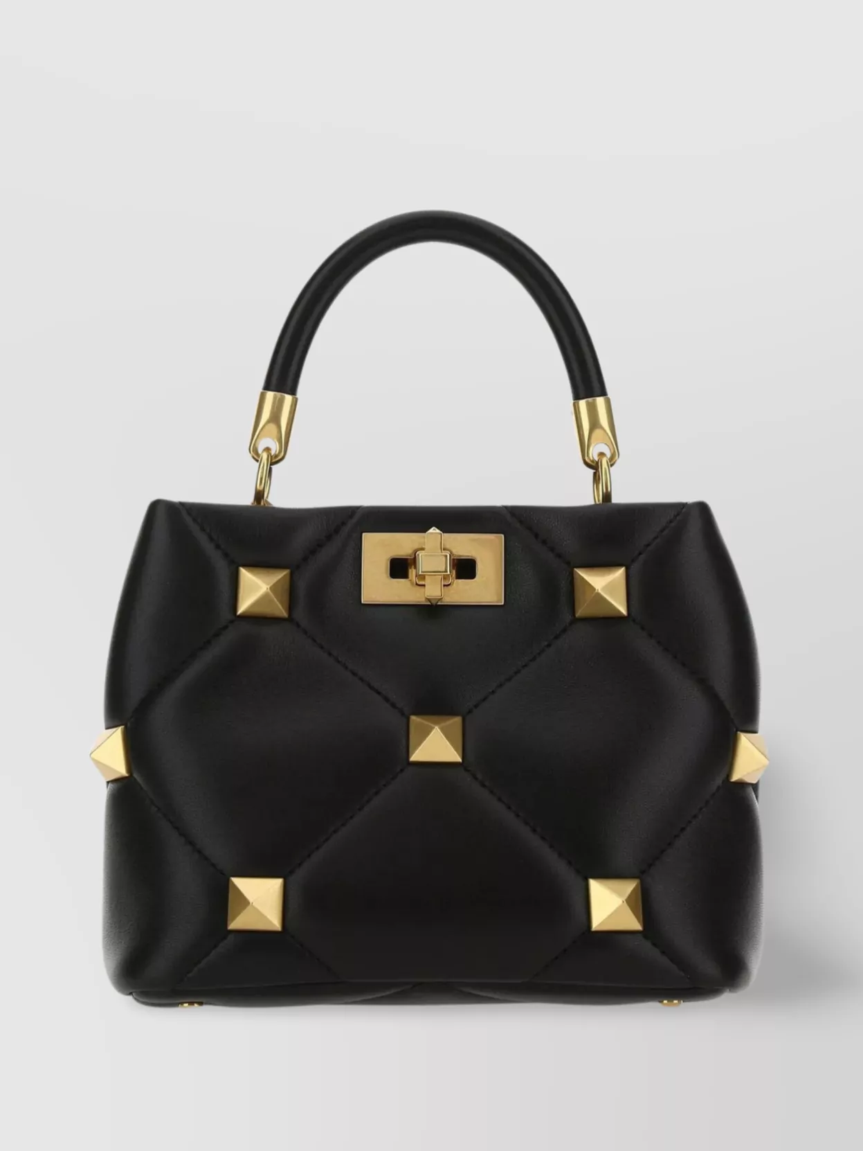 Shop Valentino Small Roman Stud Handbag With Metal Chain Strap