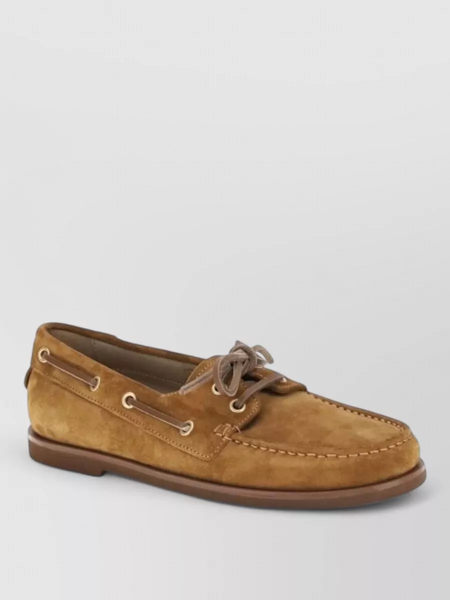 Gianvito Rossi calf leather boat shoes