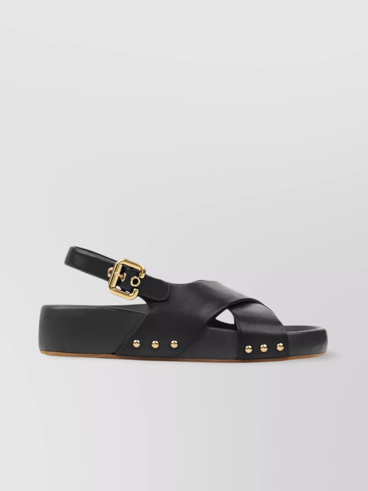 Chloé Criss-Cross Stud Slingback Sandals