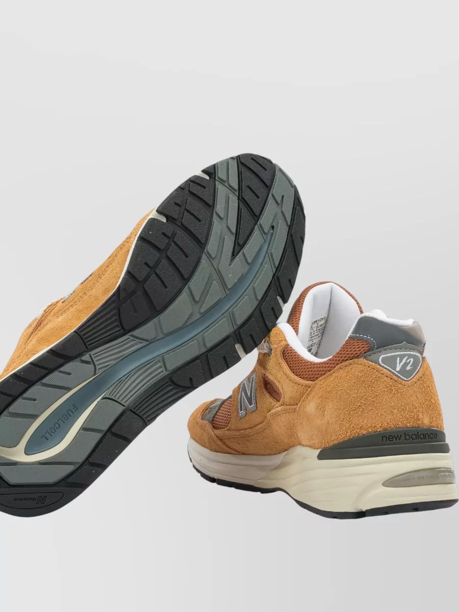 New Balance Uk 991V2 Suede Mesh Sneakers