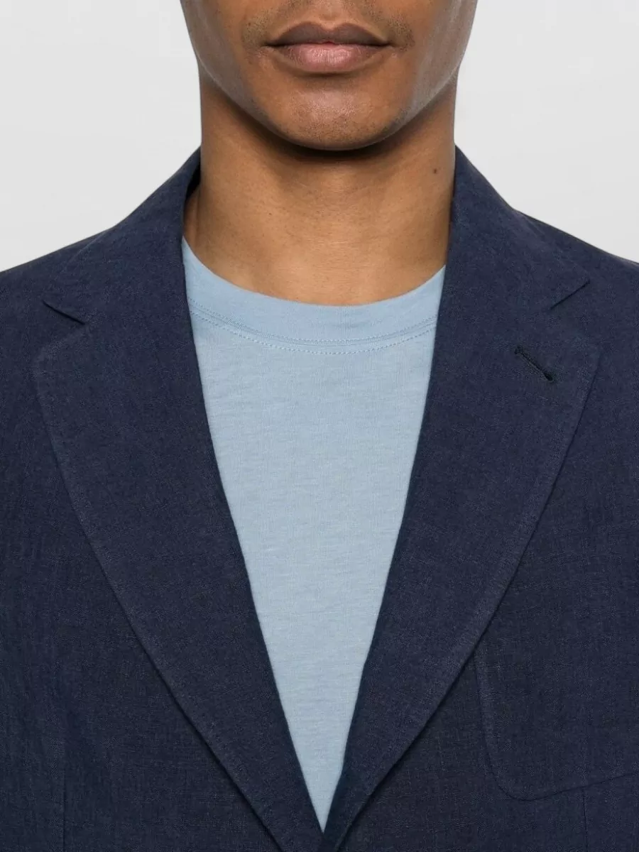 Emporio Armani Linen Single-Breasted Blazer