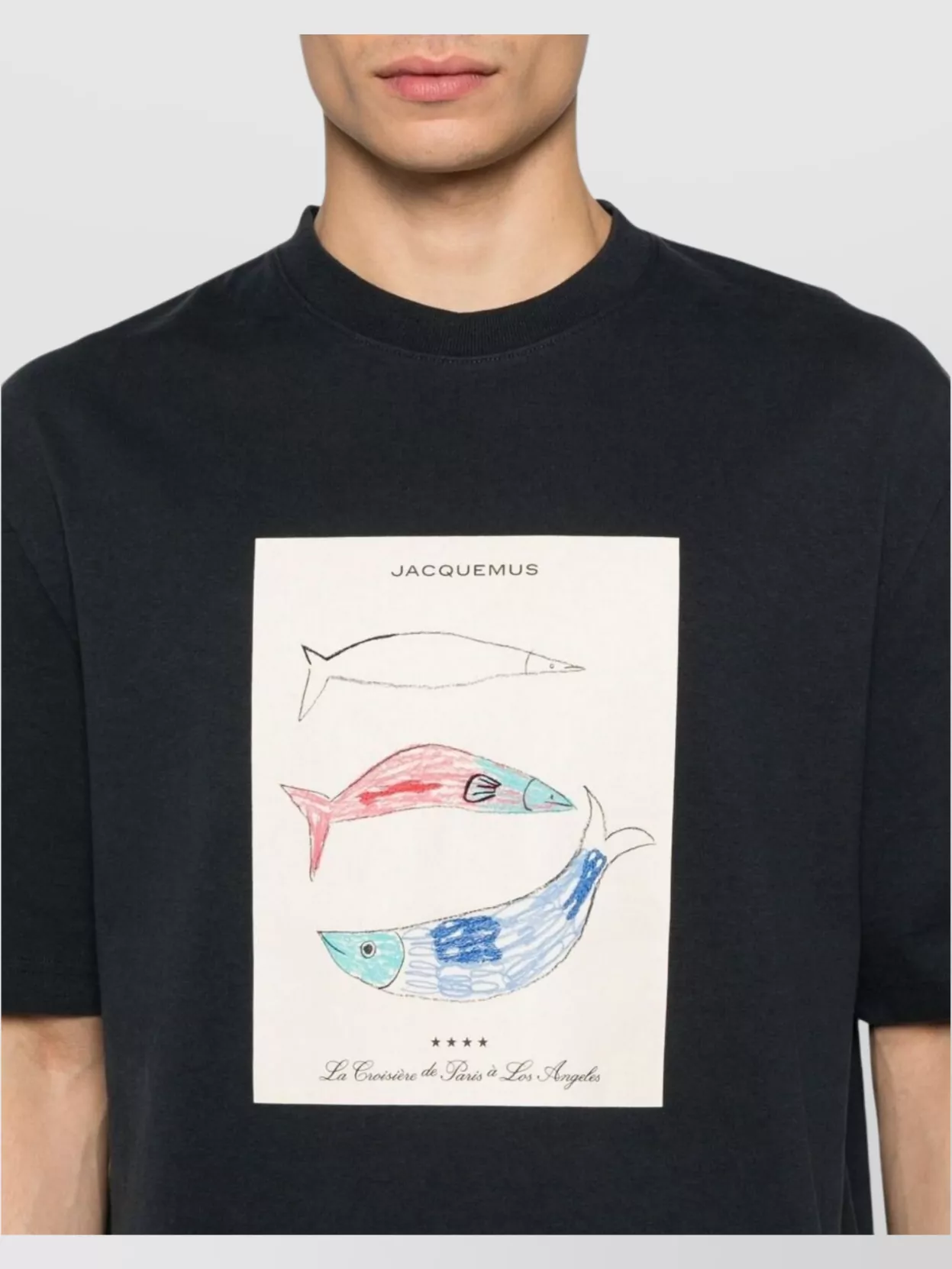 Jacquemus Crew Neck Graphic Print Front