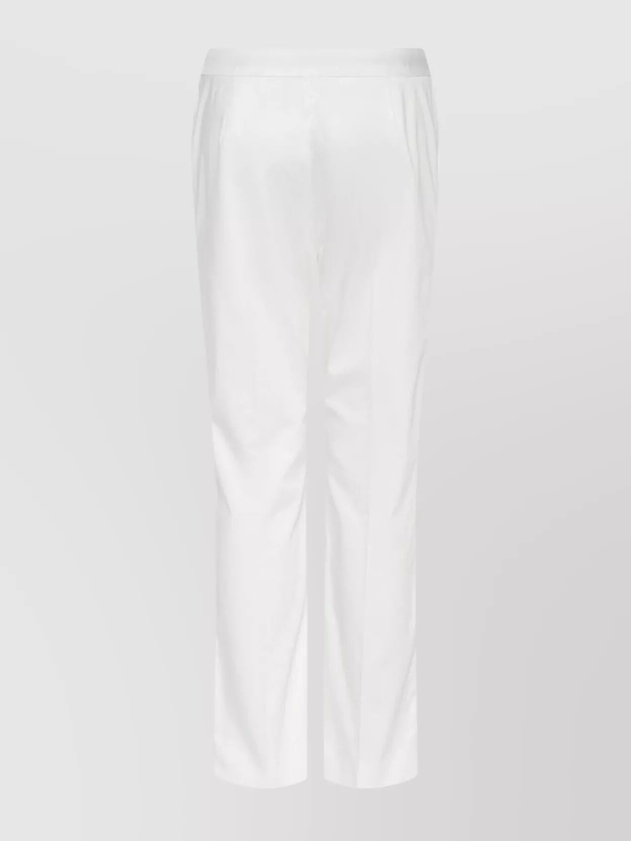 Max Mara Trousers Cotton Satin Belt Loops