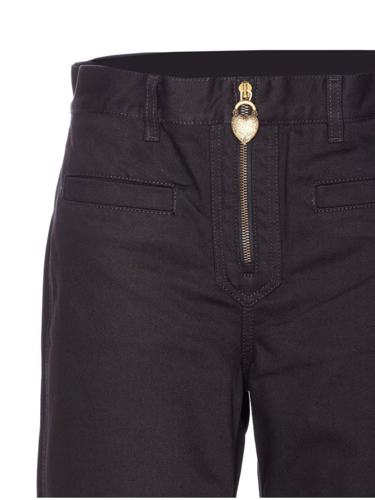 Chloé Straight Fit Jeans Gold Zipper
