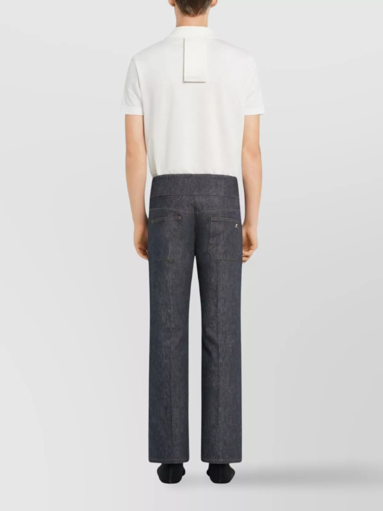 Courrèges Collar Polo Shirt Short Sleeves