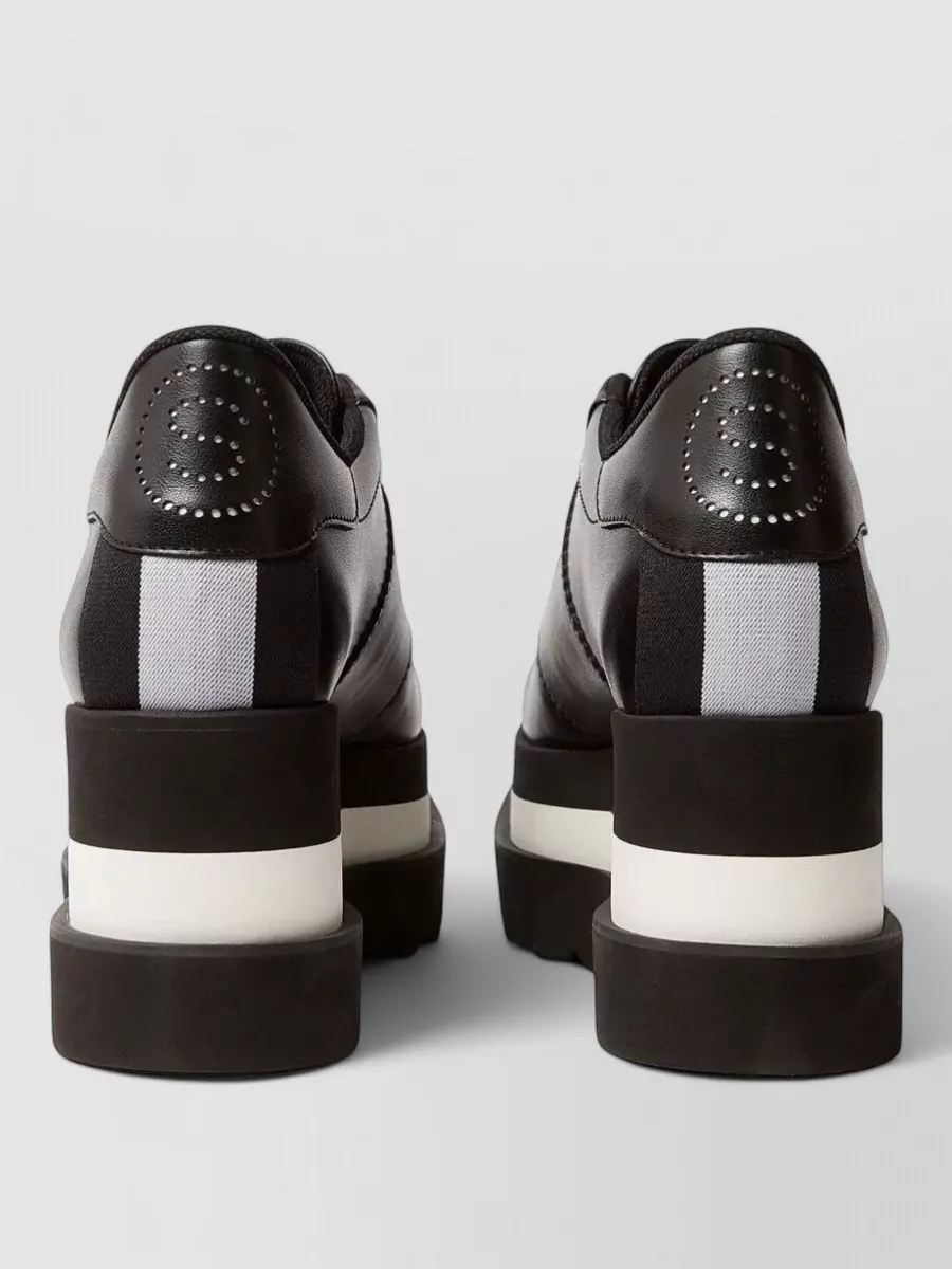 Stella Mccartney Sneakers With Contrast Platform And Striped Detail In Multi