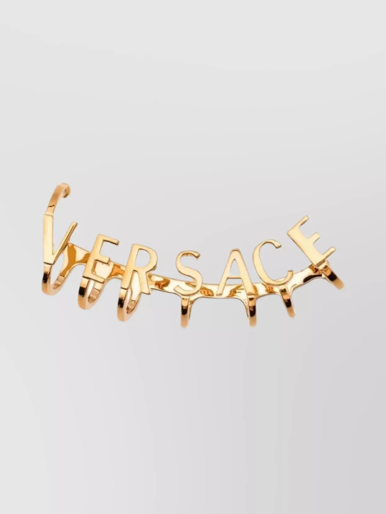 Versace Curved Gold-tone Ear Cuff Accessory