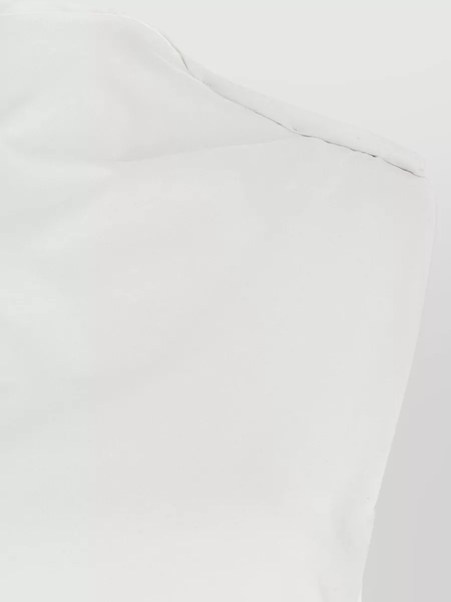 Armarium Twisted-Shoulder Sleeveless Boat Neck Top