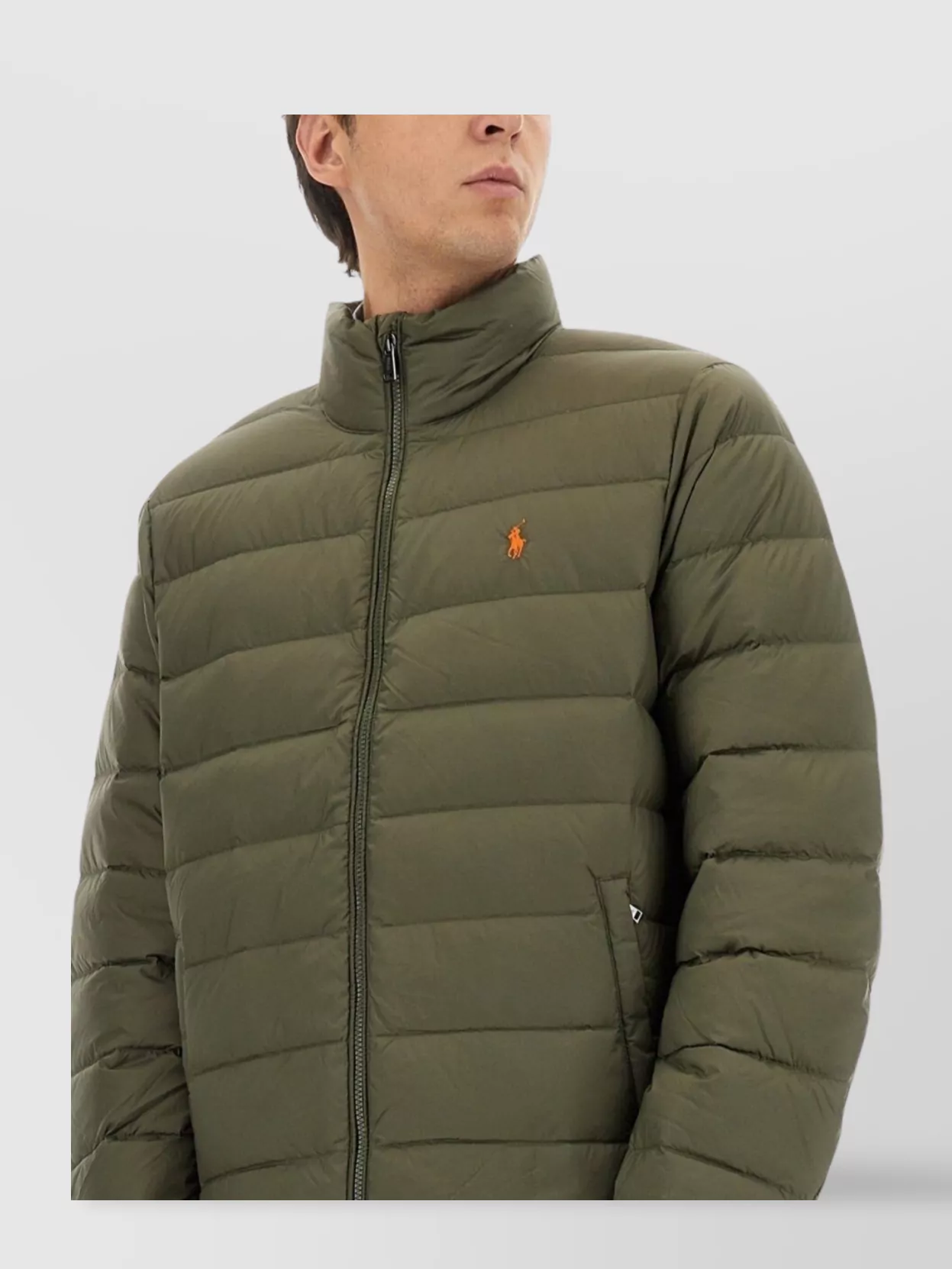 Polo Ralph Lauren Puffer Jacket With High Collar And Pockets