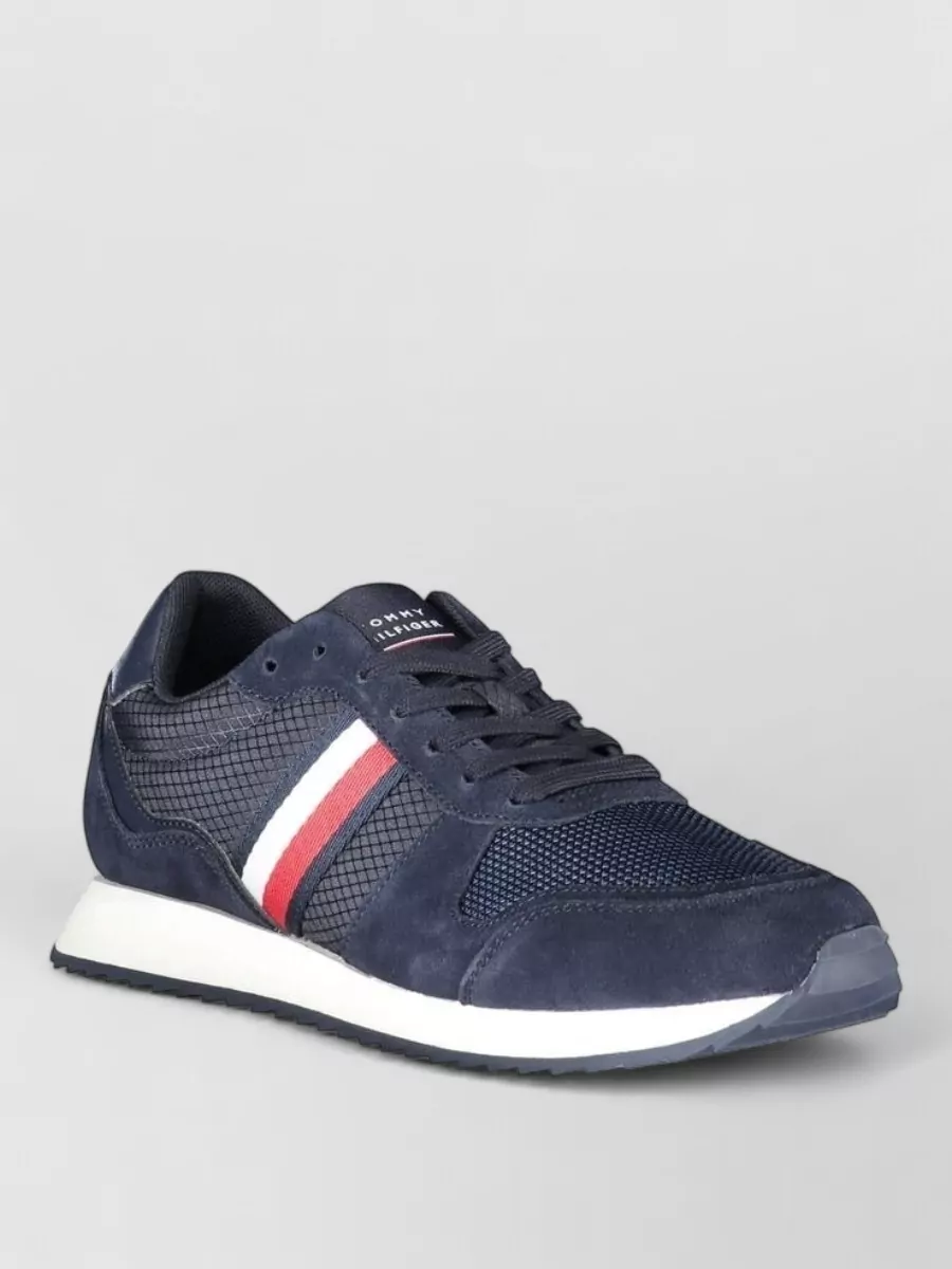 Tommy Hilfiger leather and polyester sneakers