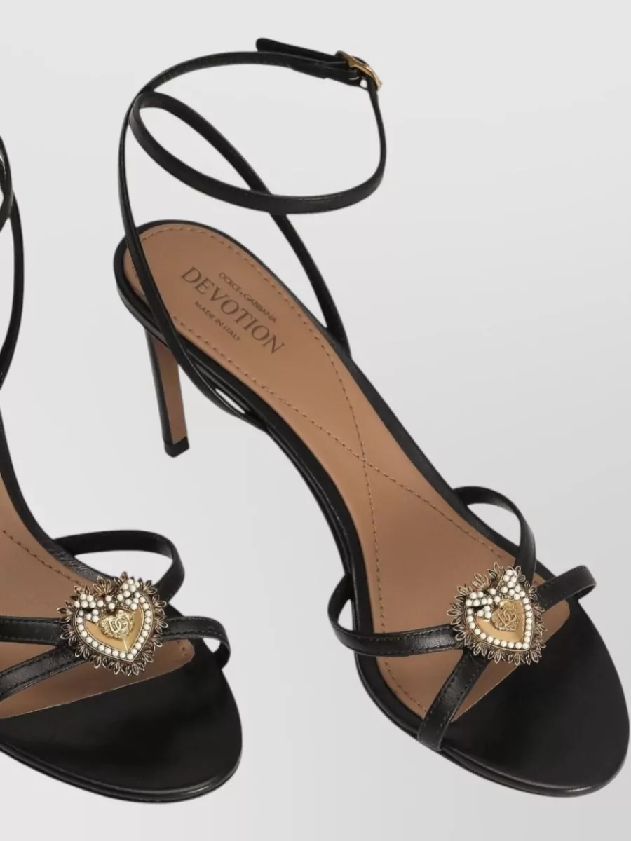 Dolce&Gabbana Leather Stiletto Sandals