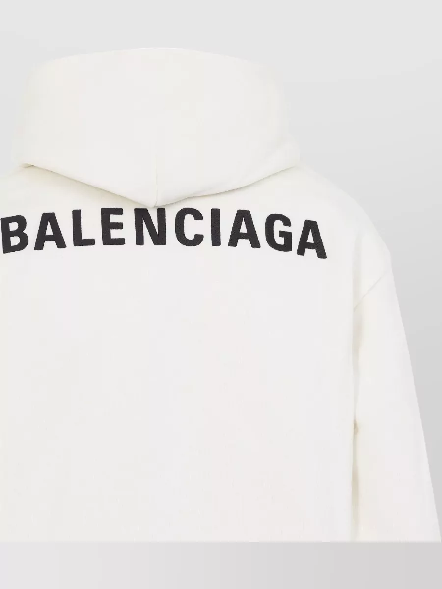 Balenciaga Logo Print Medium Fit Hoodie