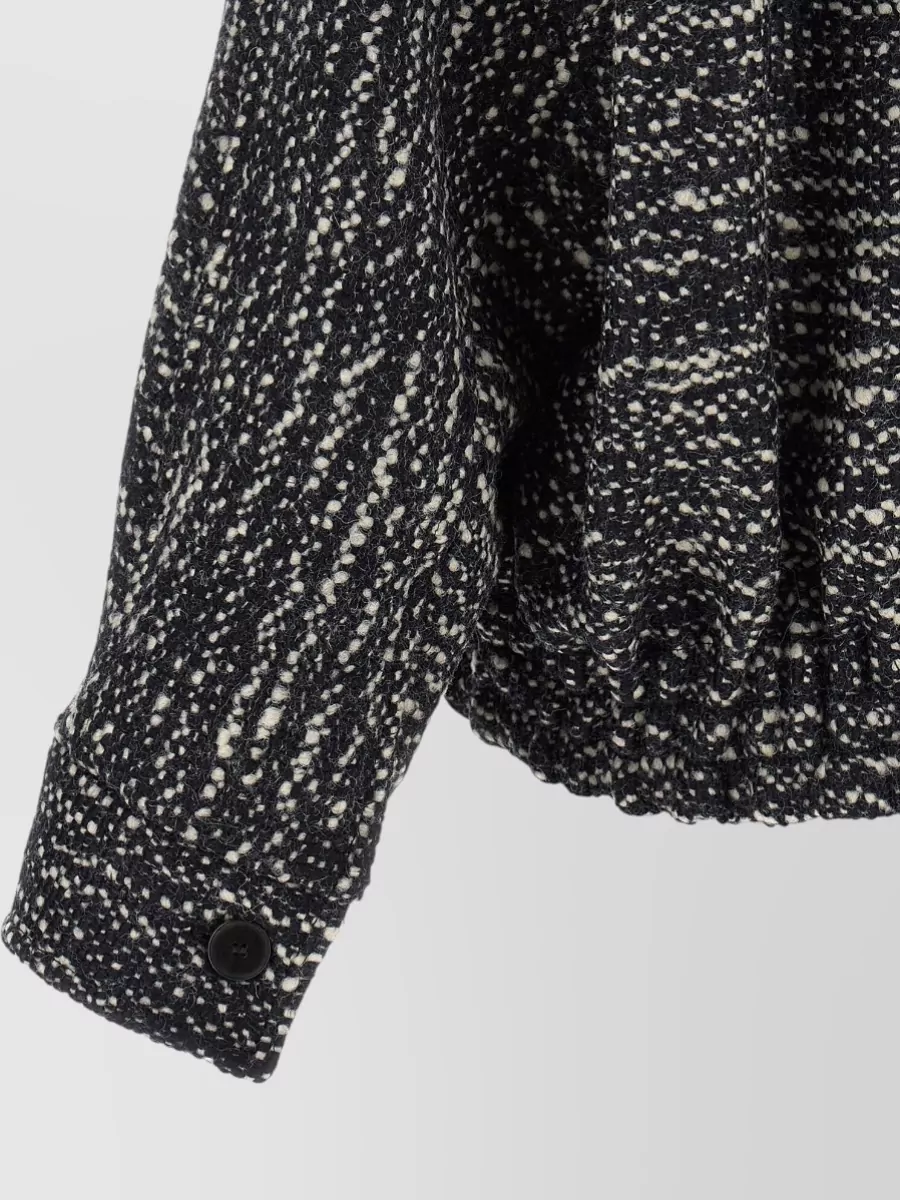 Darkpark Bouclé Wool Bomber Jacket