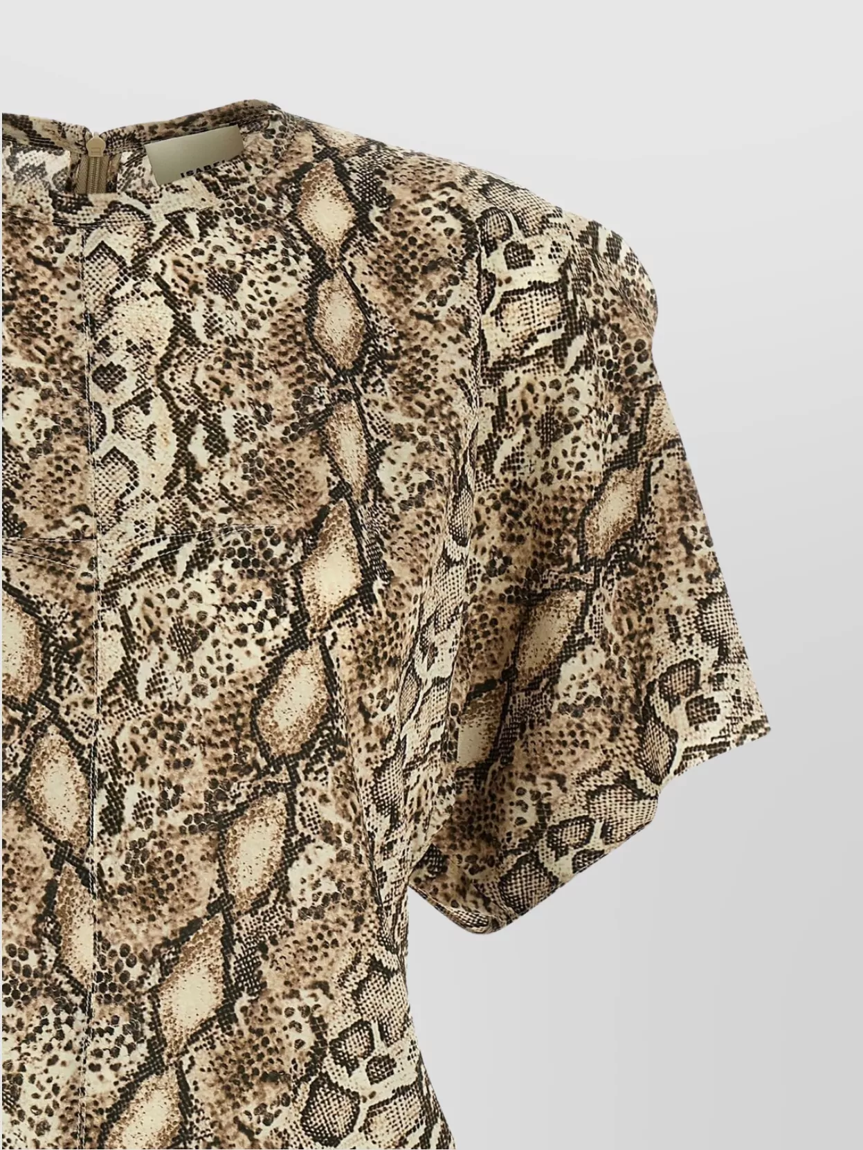 Isabel Marant 'Animal Print Lightweight Top With Short Sleeves'
