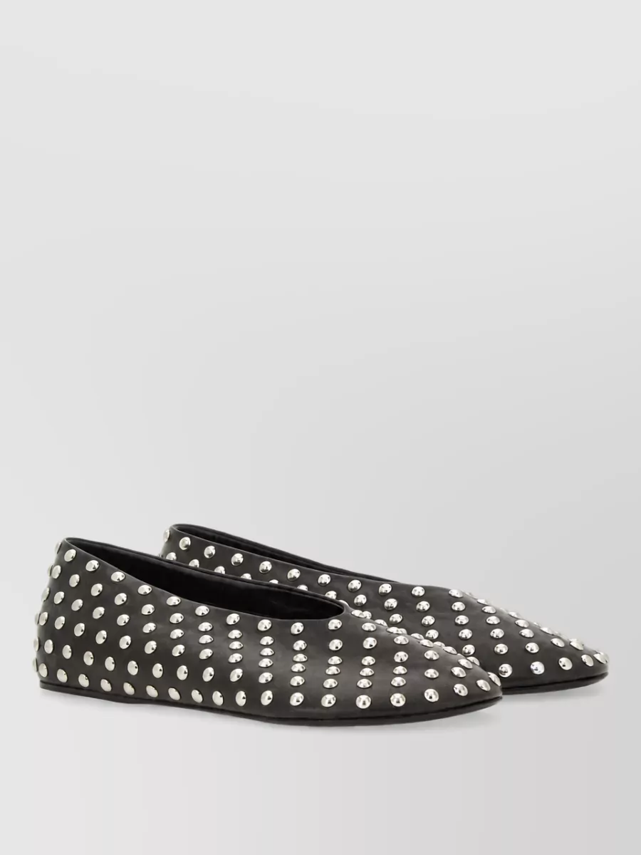 Jil Sander Leather Ballerina Sandals