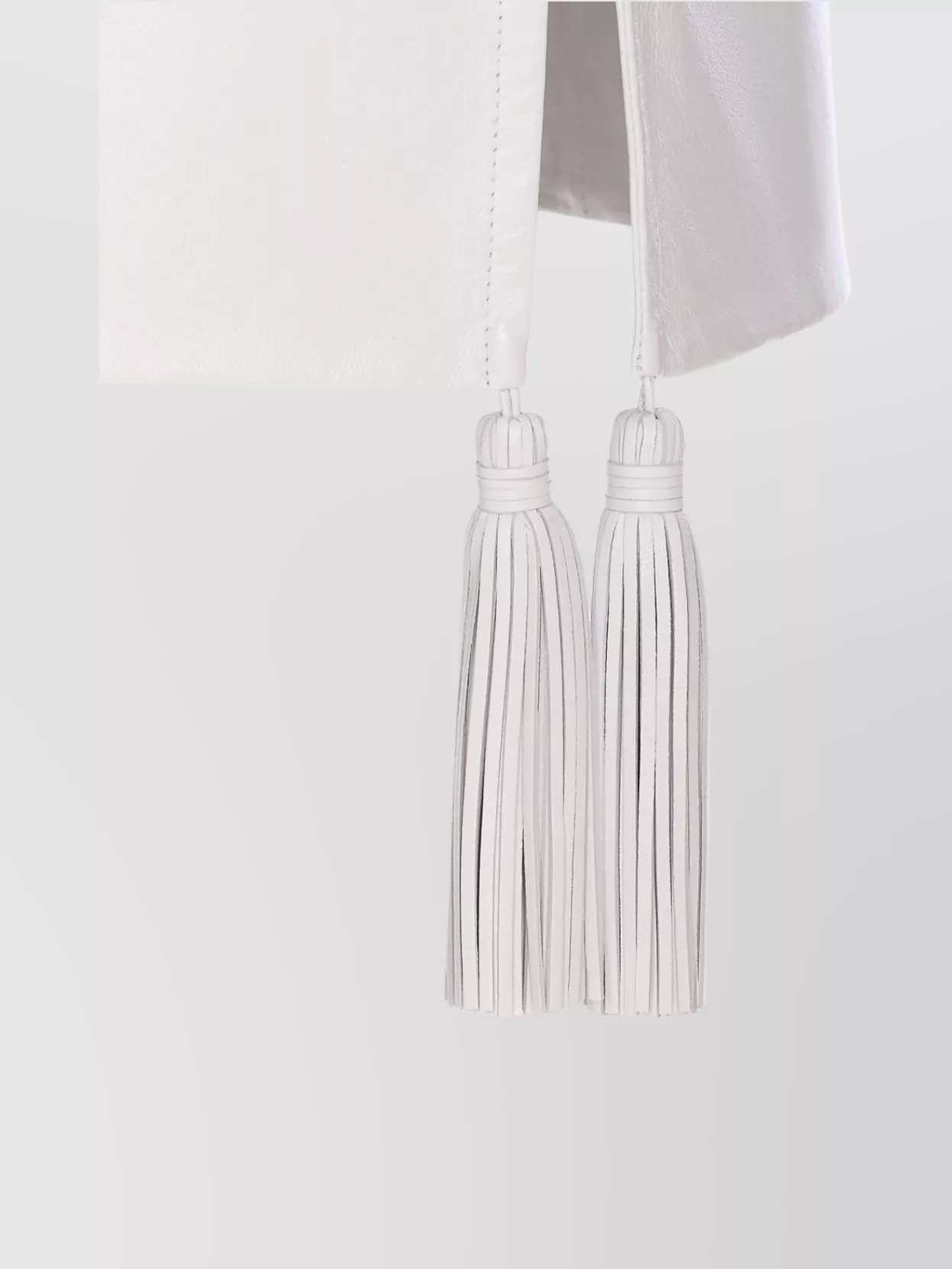 Bottega Veneta Leather Skirt With Tassel And Side Split