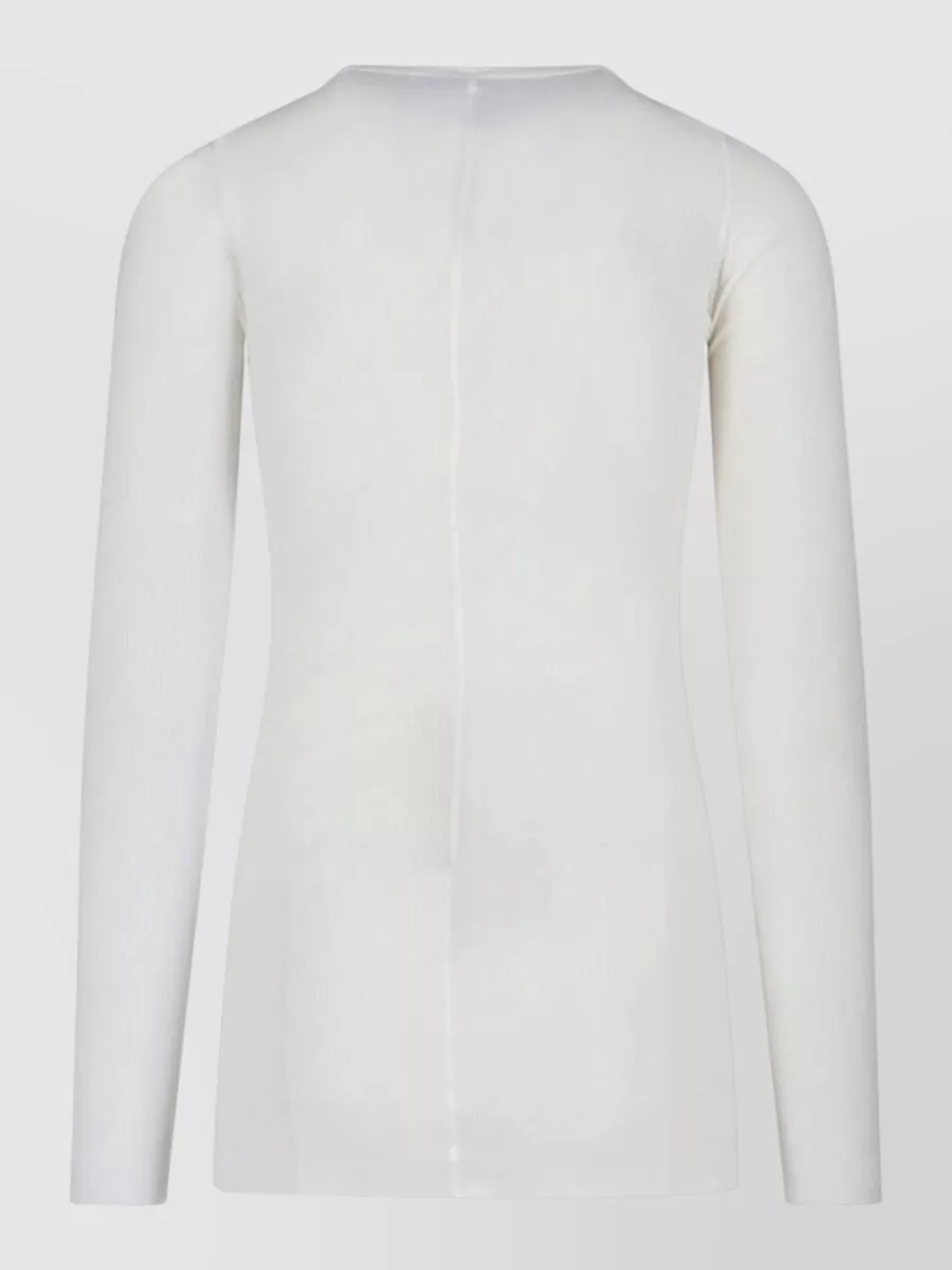 Rick Owens Silk-Blend Ribbed Slim-Fit Long-Sleeve T-Shirt