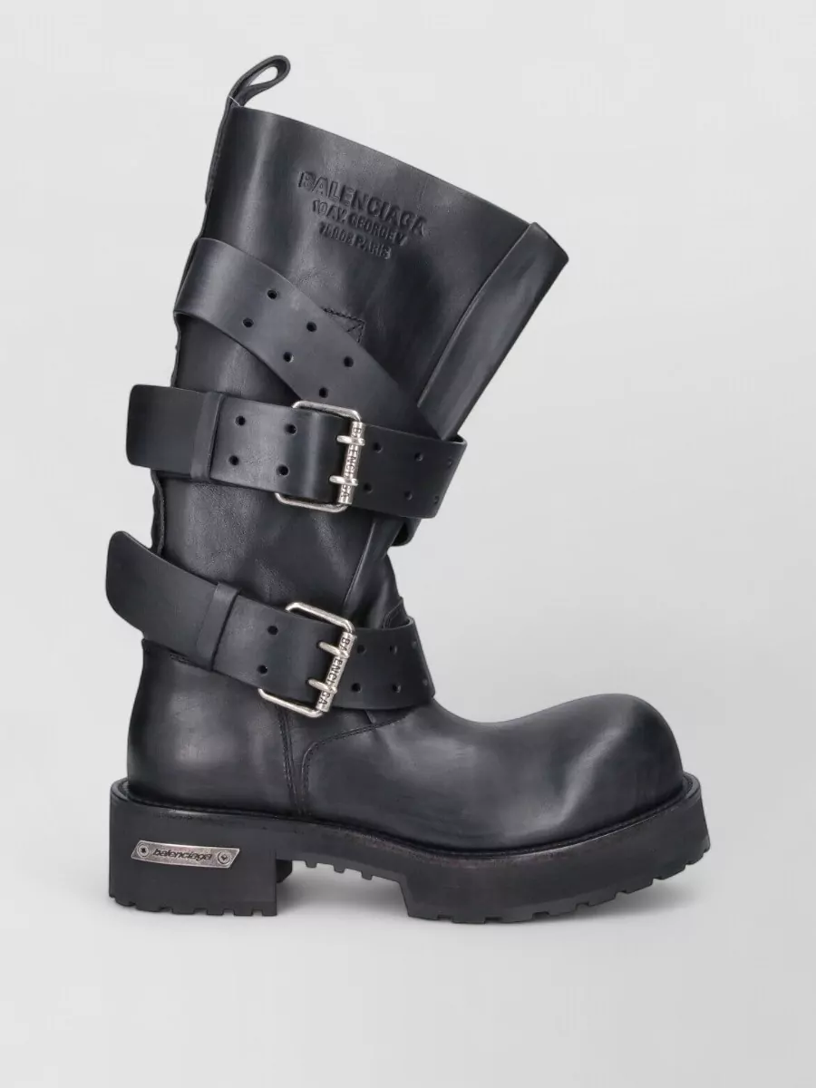 Balenciaga leather ankle boots