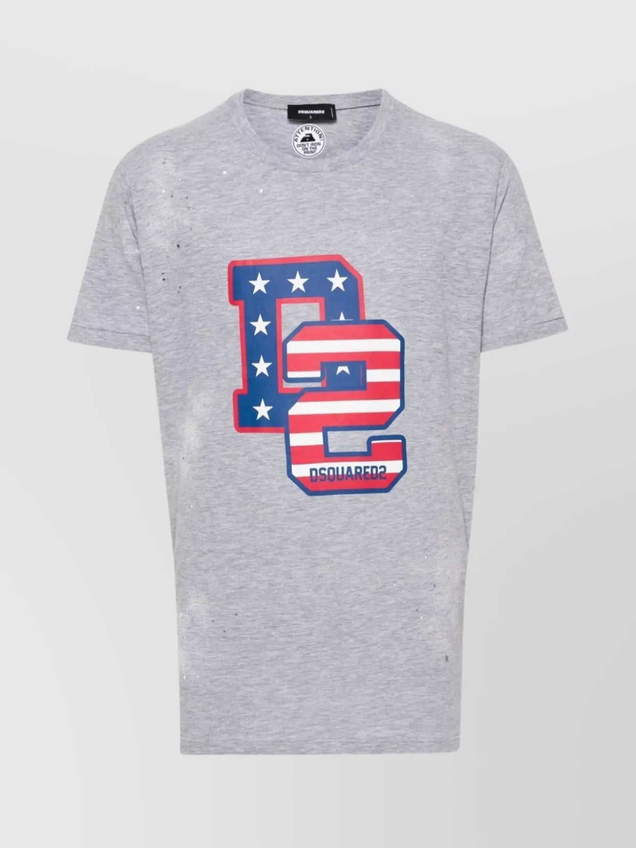 Dsquared2 Fitted Muscle T-shirt Featuring Graphic Print In Gray