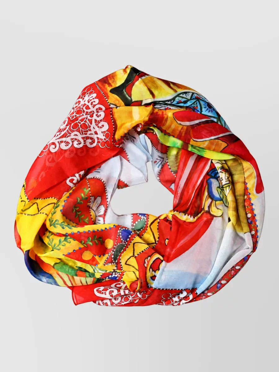 Dolce&Gabbana silk printed square scarf