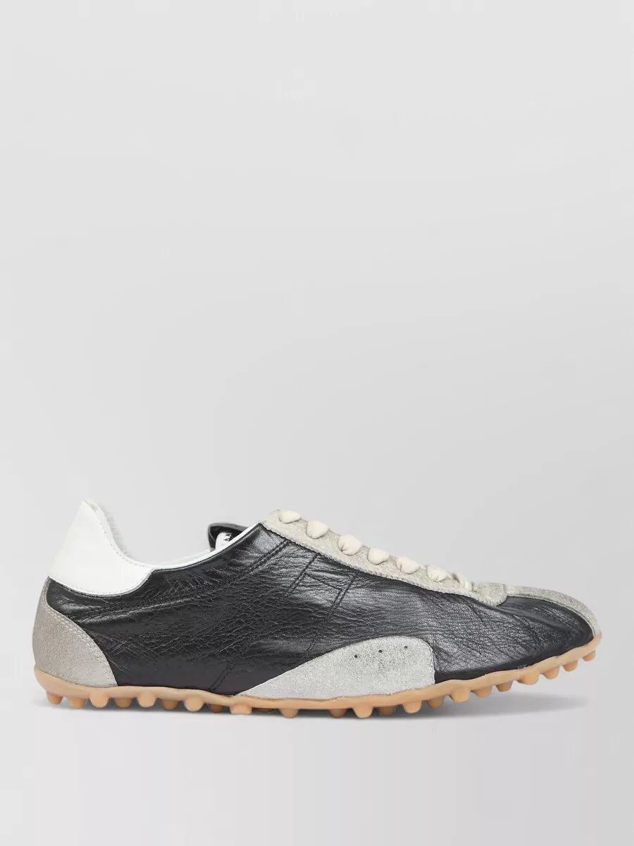 Maison Margiela Sprint Low Top Sneakers Contrast Panels