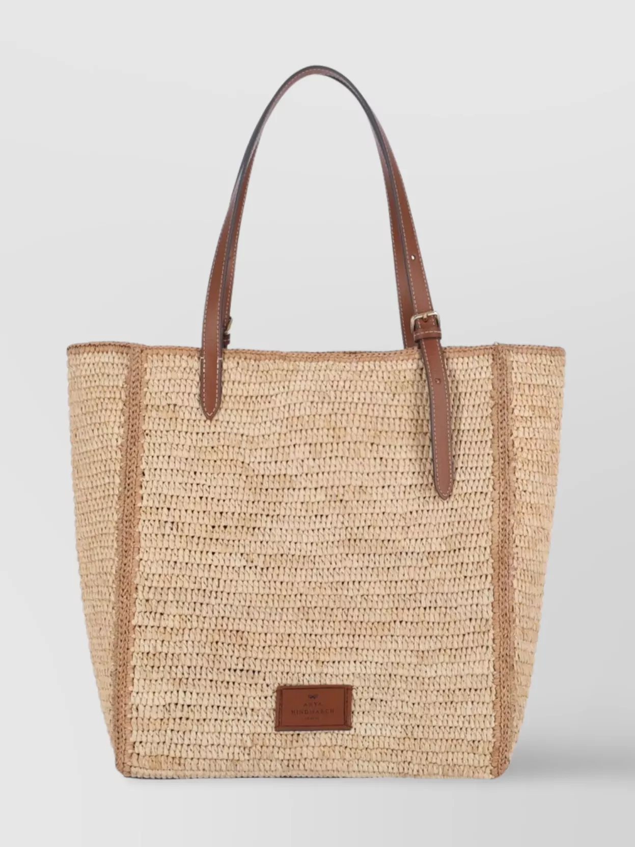 Anya Hindmarch Happy Eyes Raffia Tote Bag