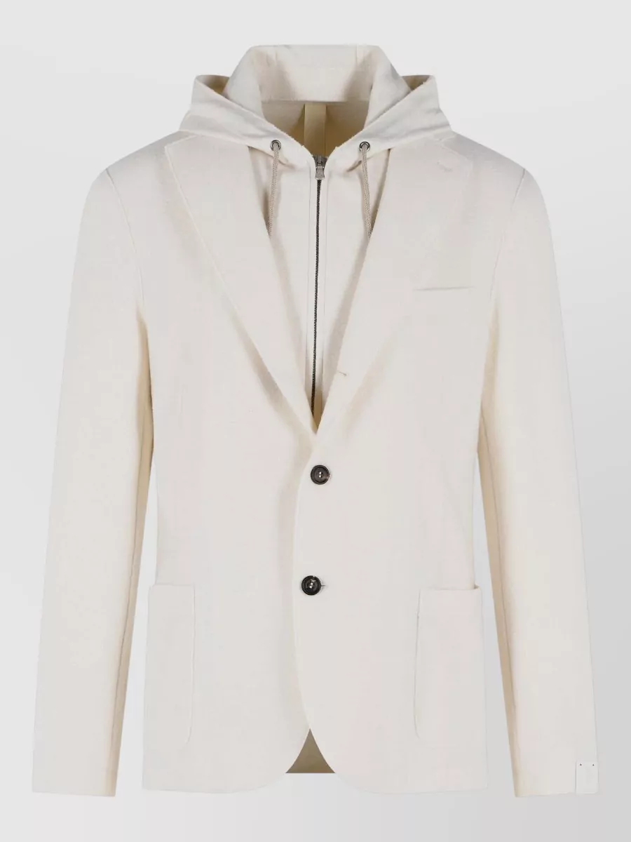 Eleventy wool hooded blazer