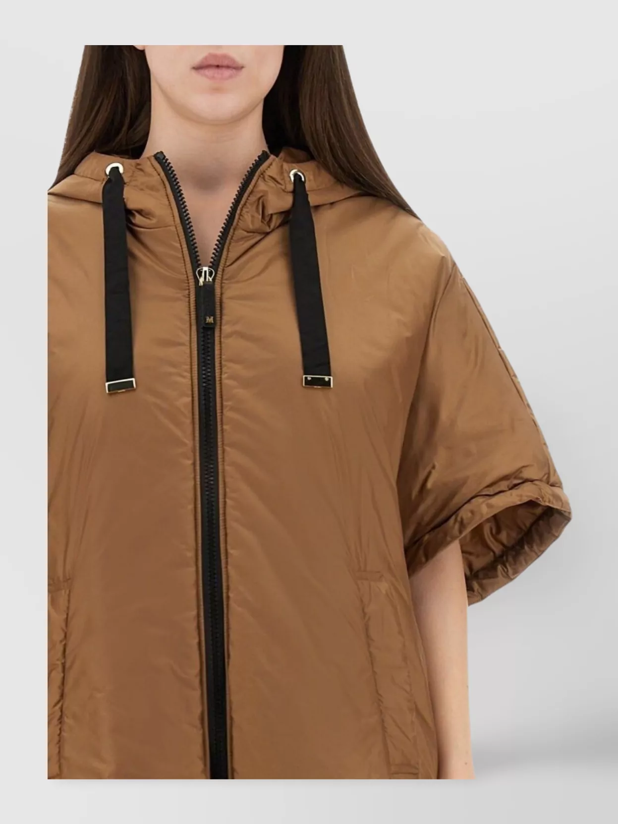 S Max Mara Padded Jacket With Short Sleeves And Hood