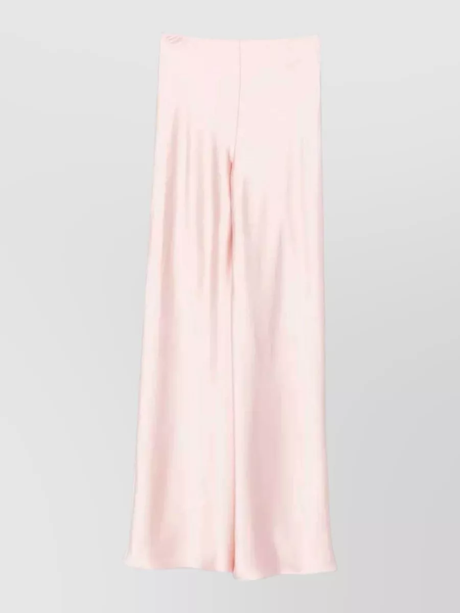 Norma Kamali satin wide-leg trousers
