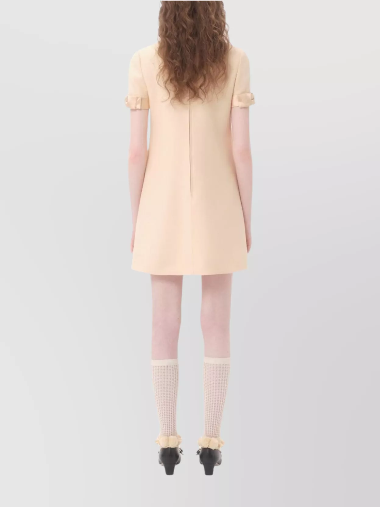 Valentino Short Dress With Wool And Silk