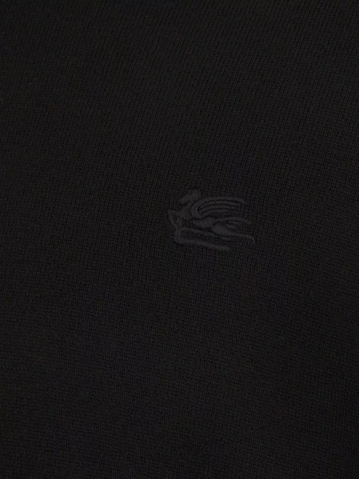 Etro Ribbed Wool Turtleneck Sweater With Long Sleeves