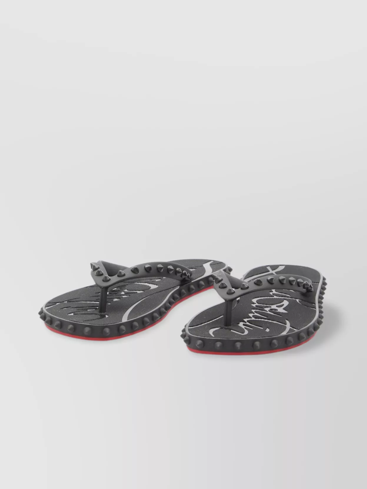 Christian Louboutin Unique Studded Slide Sandals