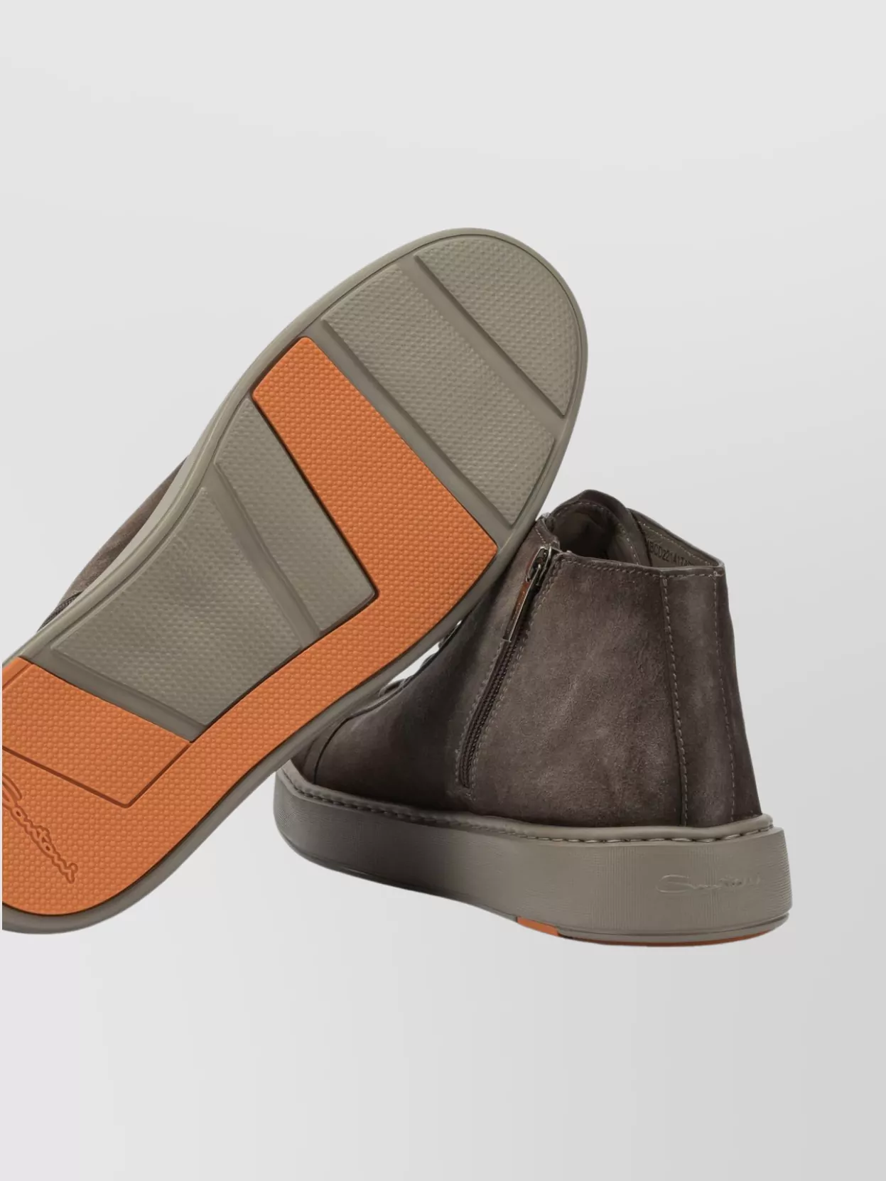 Santoni Stylish Ankle Height Round Toe Sneakers