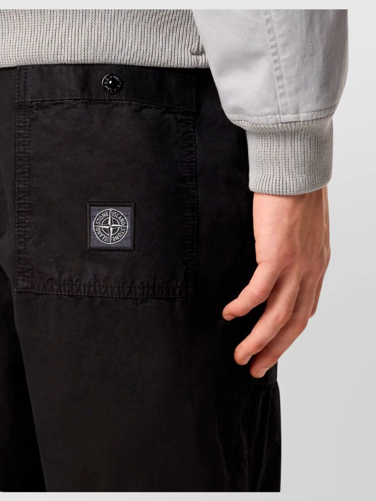 Stone Island Canvas Cotton Fatigue Trousers