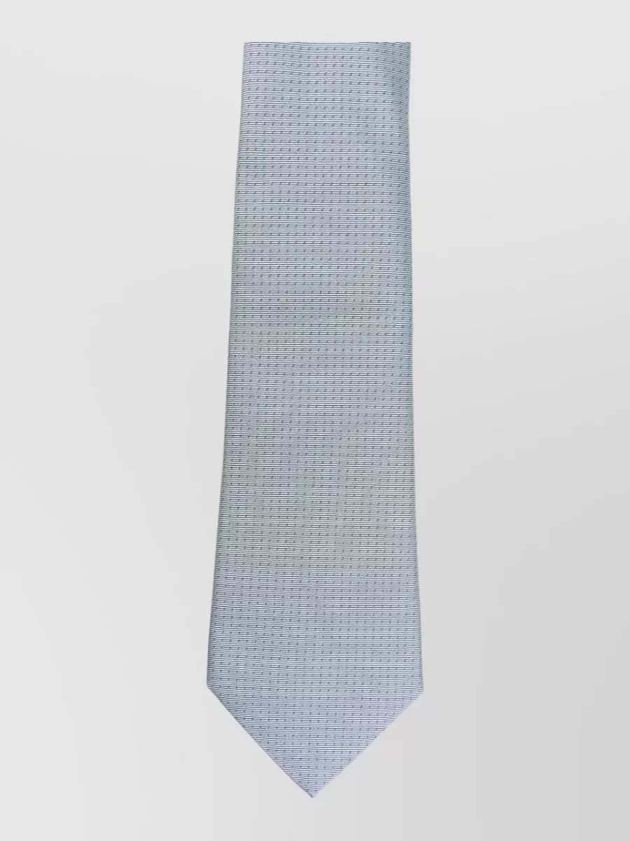 Giorgio Armani Slim Textured Tie Featuring Pointed Tip