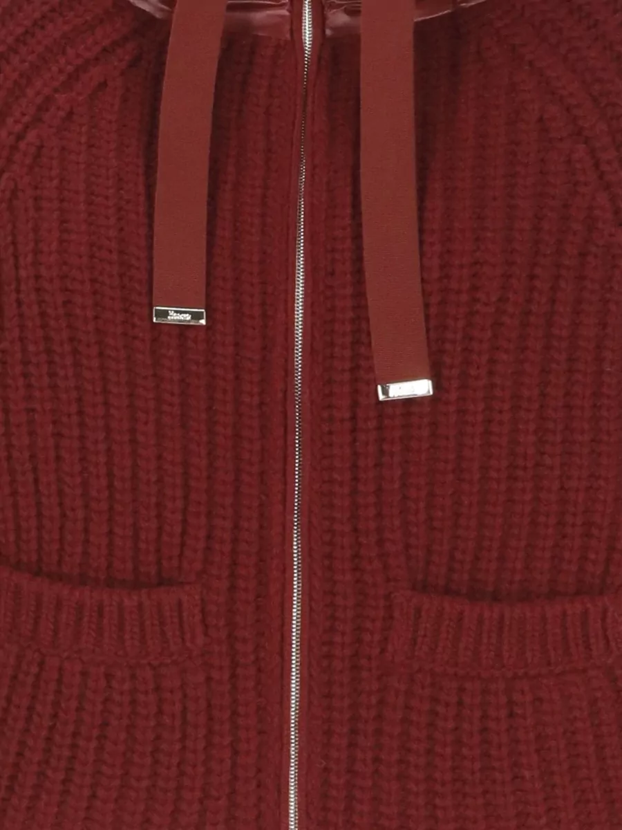 Herno Hooded Wool Knit Down Jacket