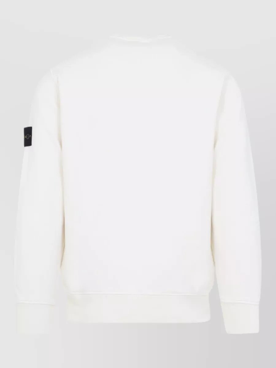 Stone Island Organic Cotton Crewneck Sweatshirt
