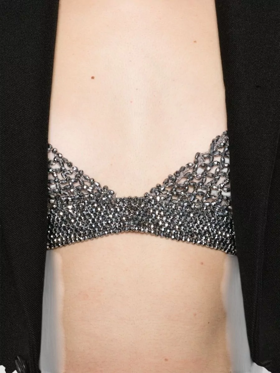 Golden Goose Triangle Cup Top Silver Tone Chain