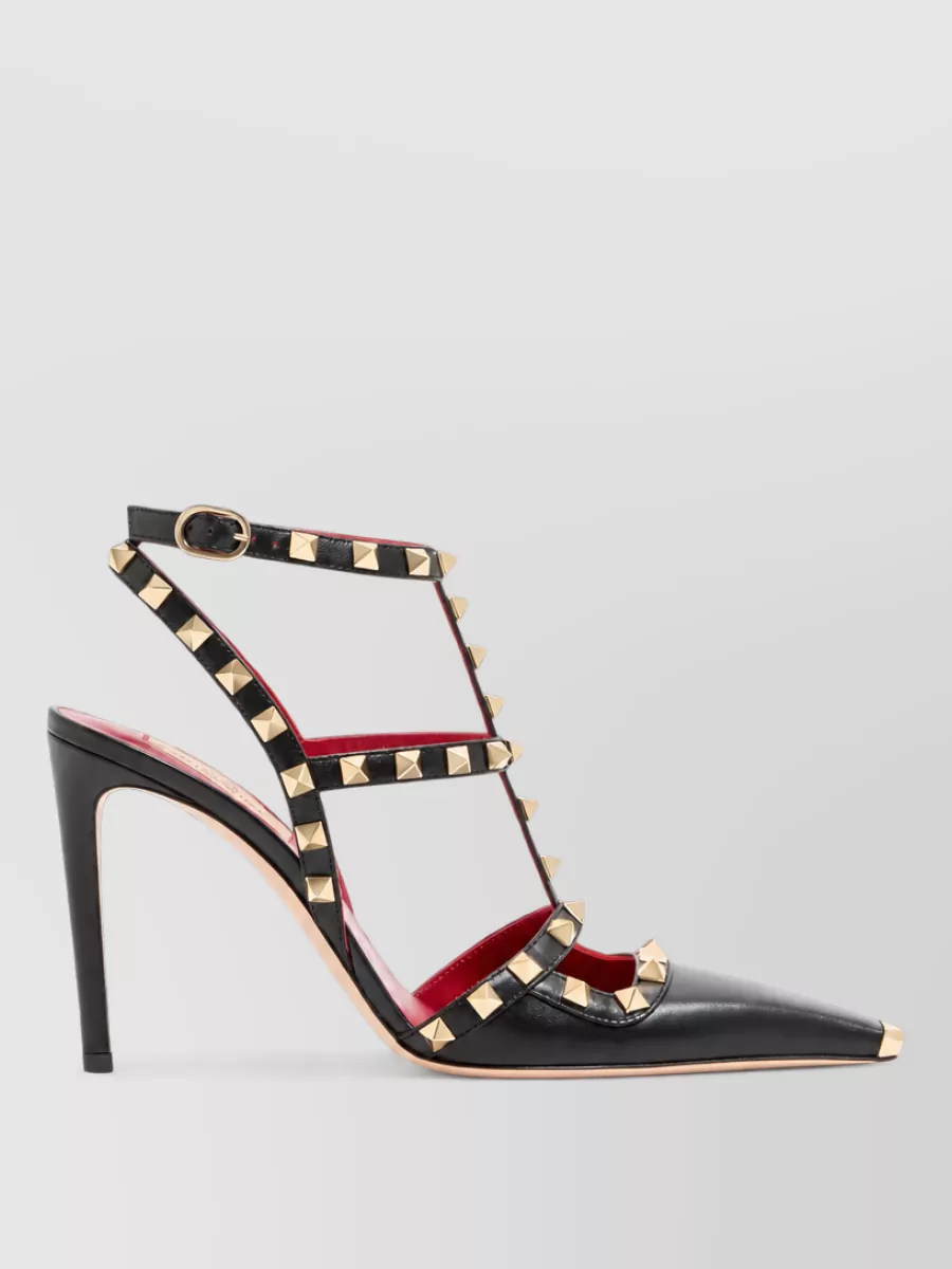 Valentino Leather Rockstud Slingback Pumps